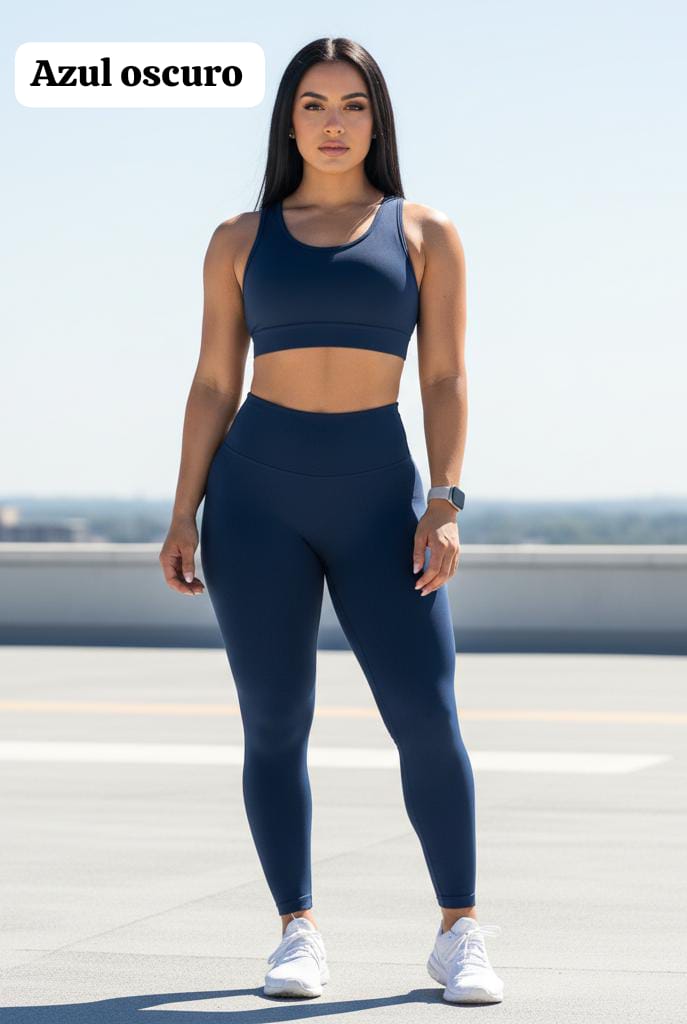 RF 470 Conjunto Leguins Crop Top