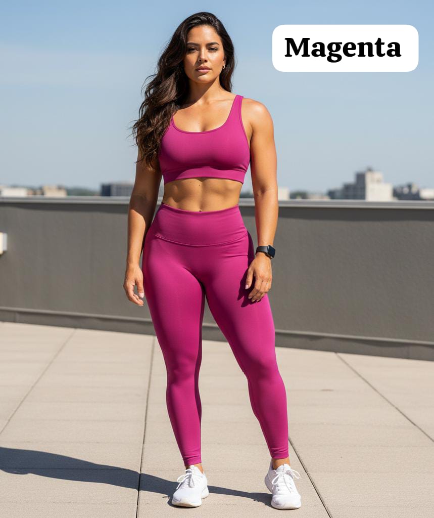 RF 470 Conjunto Leguins Crop Top