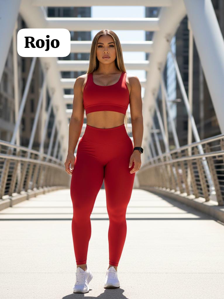 RF 470 Conjunto Leguins Crop Top
