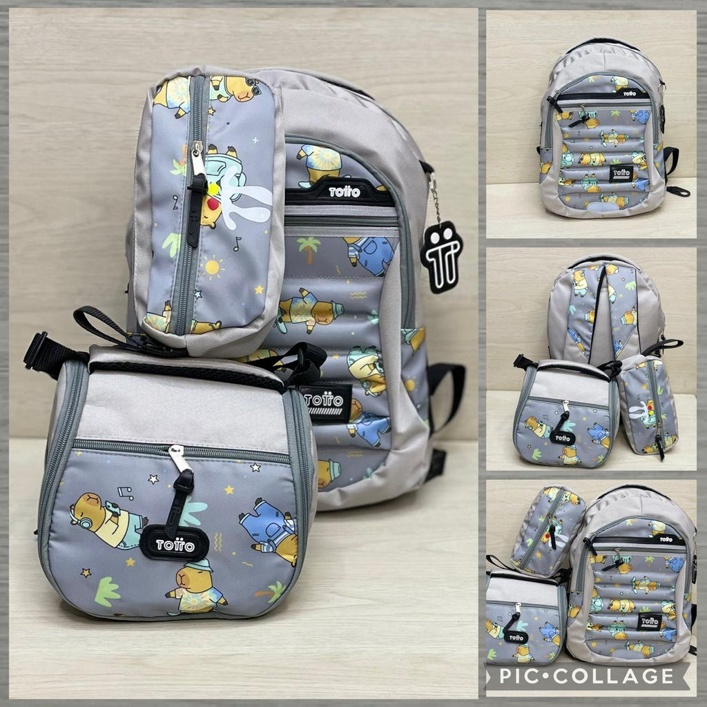 COMBO  TOTTO 3X1 -GRATIS CARTUCHERA+LONCHERA TERMICA+LLAVERO